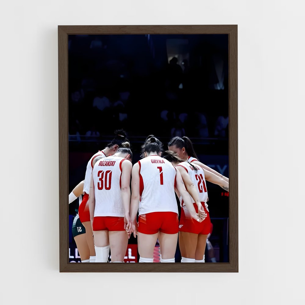 Poster L'Équipe en Tension – affiche Volleyball (vue 5)